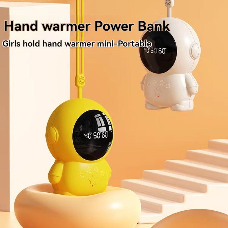 2025 Cute Astronaut Hand Warmer USB Rechargeable Portable Winter Keep Warm Gadget Pocket Mini Electric Heater Hand Warmer