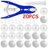 10/15/20Pcs Diy Stress Ball Kit Make Your Own Stress Toy Blank Pressure Ball Skin Diy Kit With Expander Tool Squishy Toy