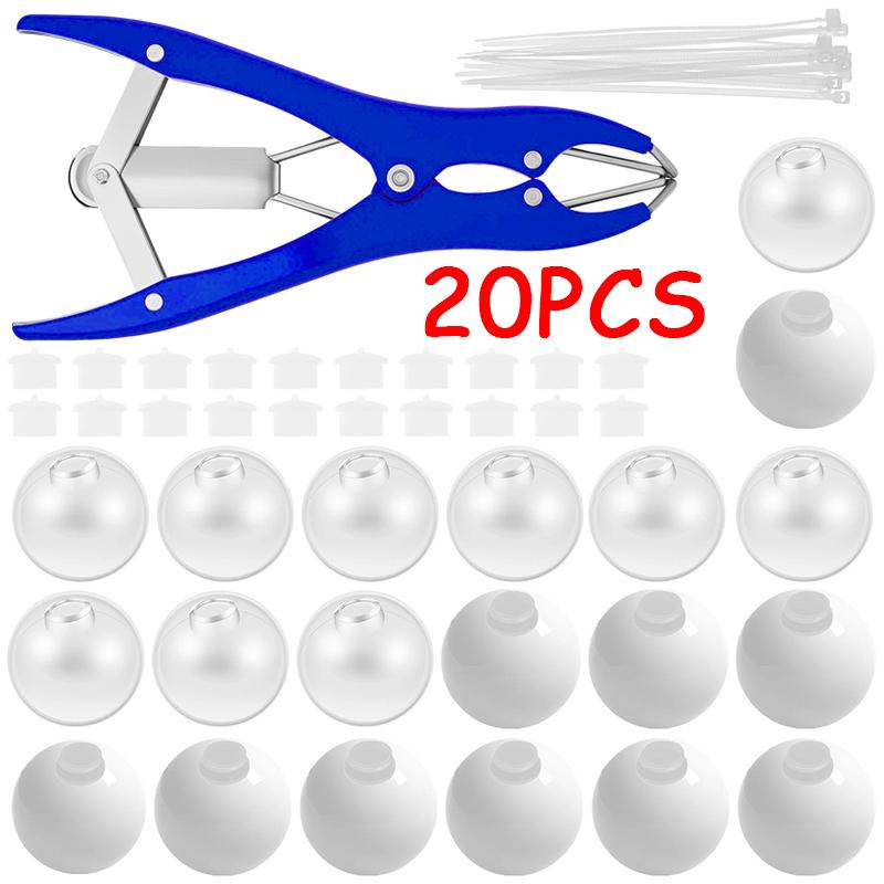 10/15/20Pcs Diy Stress Ball Kit Make Your Own Stress Toy Blank Pressure Ball Skin Diy Kit With Expander Tool Squishy Toy