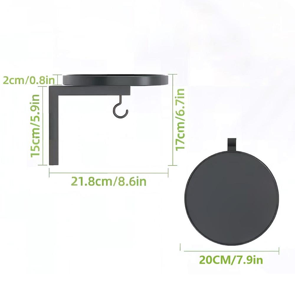 Rust Protection Bird Bath Feeder Wall Mounted Bird Feeder Minimalist Bird Bath Yard Decor One