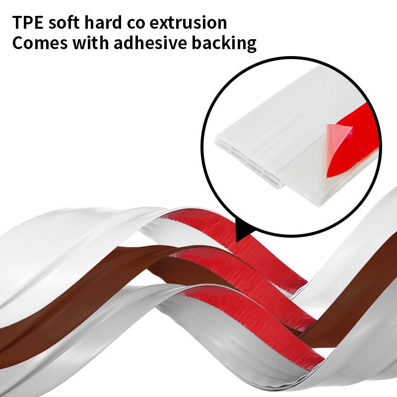 100cm Silicone Door Draught Excluder Bottom Sealing Strip Tape Weatherstrip Waterproof Wind Proof Sound Insulation