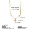 Stainless Steel Heart Pendant Necklace with Natural Pearl - Elegant, Colorfast Jewelry for Women