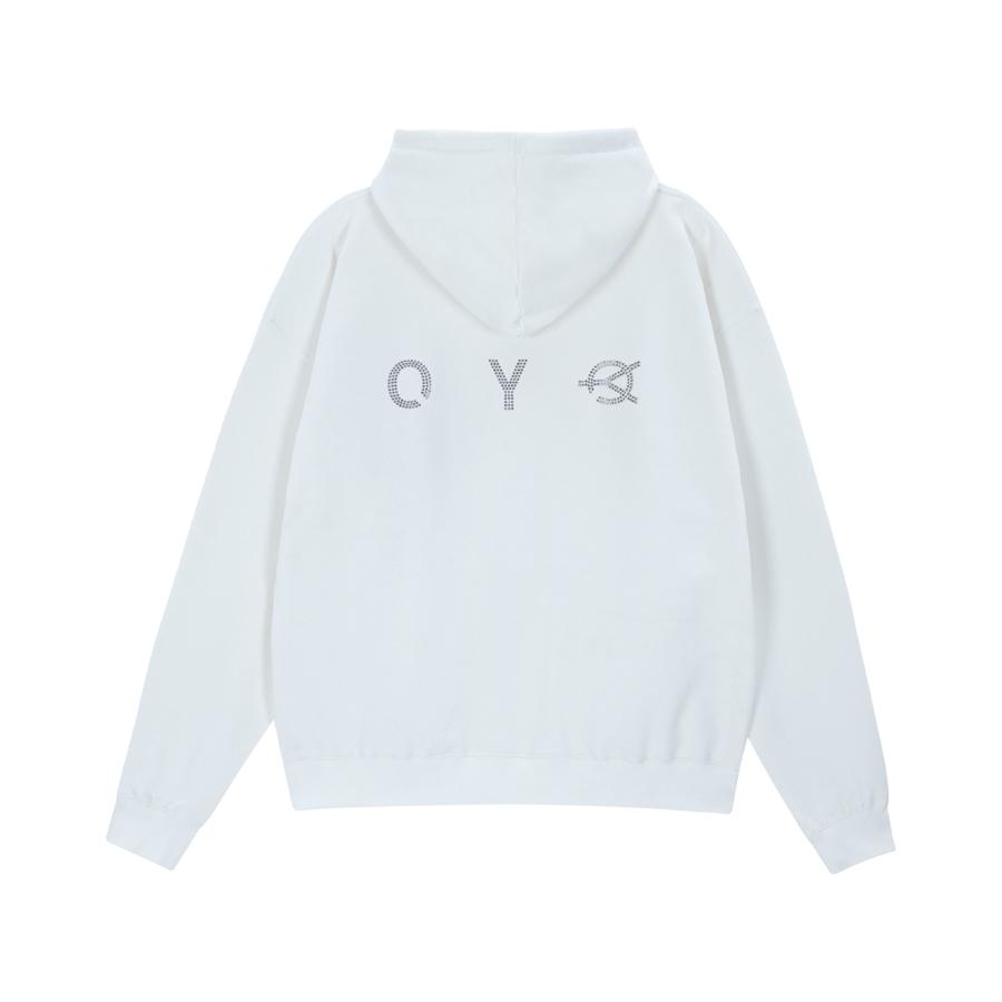 Nylon Pocket Logo Hoodie - White