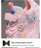 2026 New Korean Style Girls' Cartoon Sports Shoes - Soft Sole, Leather Surface Casual Sneakers for Medium and Large Children