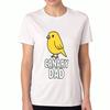 Canary Dad Ladies Cotton T Shirt, Premium Cotton Graphic,Durable,Casual And Fashionable. Features A Vibrant Canary Dad Design,Soft And Breathable Fabr