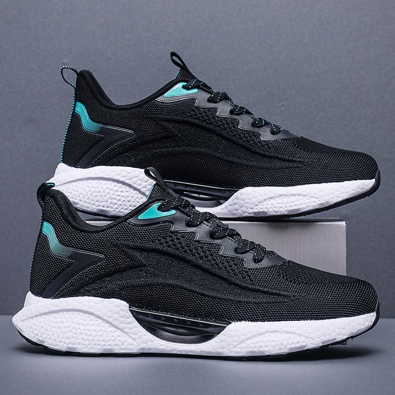 New Men's Shoes Spring and Autumn Sports Shoes Men's Soft-soled Running Shoes Popcorn Ultra-light Large-size Casual Shoes Men's