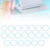 20pcs Plastic Rings Transparent Flexible Loose Leaf Book  Rings for School Home Office Cards D