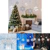 Charming Christmas Snowflake Hanging Decorations With Spiral Design For Festive Displays