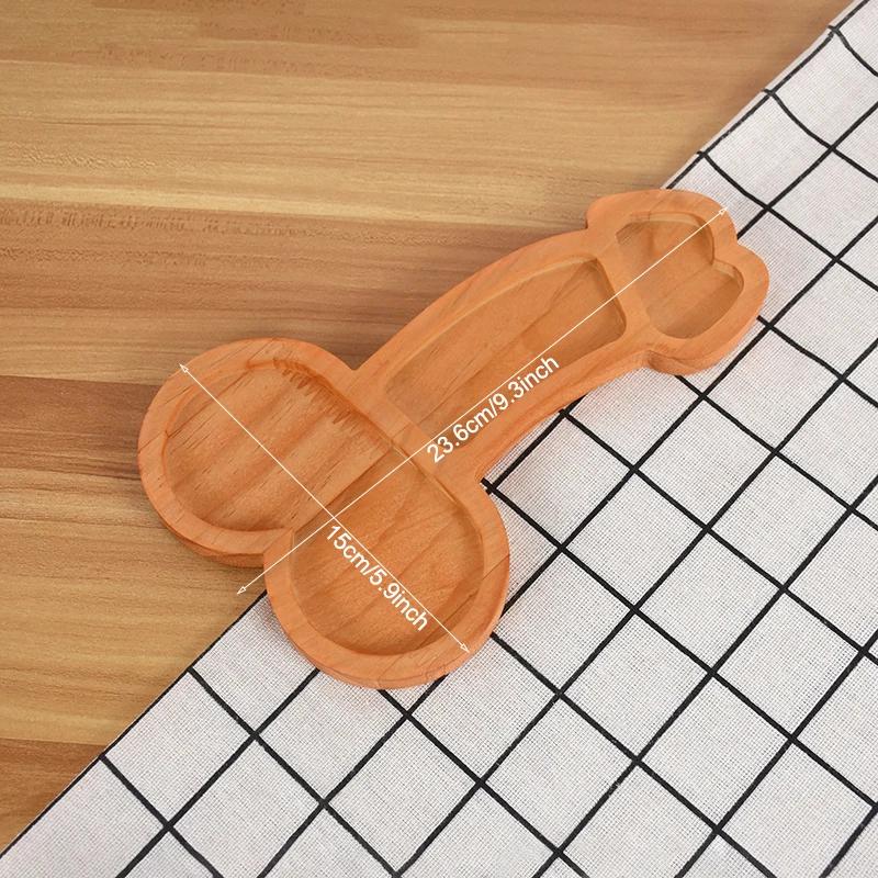 Festival Party Adult Parody Ornaments Kitchen Wooden Tray Food Storage Tray Bamboo and Wood Dinner Set Plates and Dishes