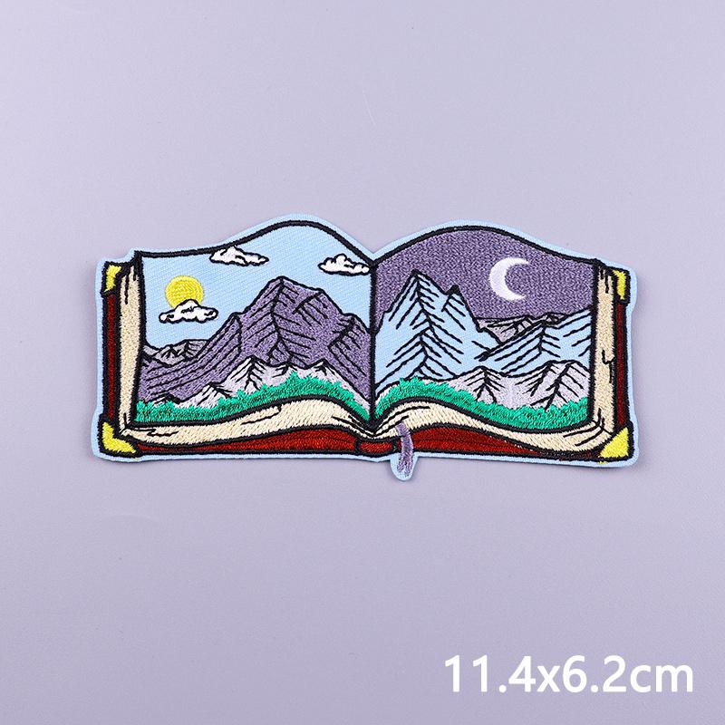 Outdoor Bergstickerei Aufnäher Aufbügler Aufnäher Für Kleidung Aufkleber Cartoon Pilz Applikation DIY Aufnäher Auf Kleidung Abzeichen