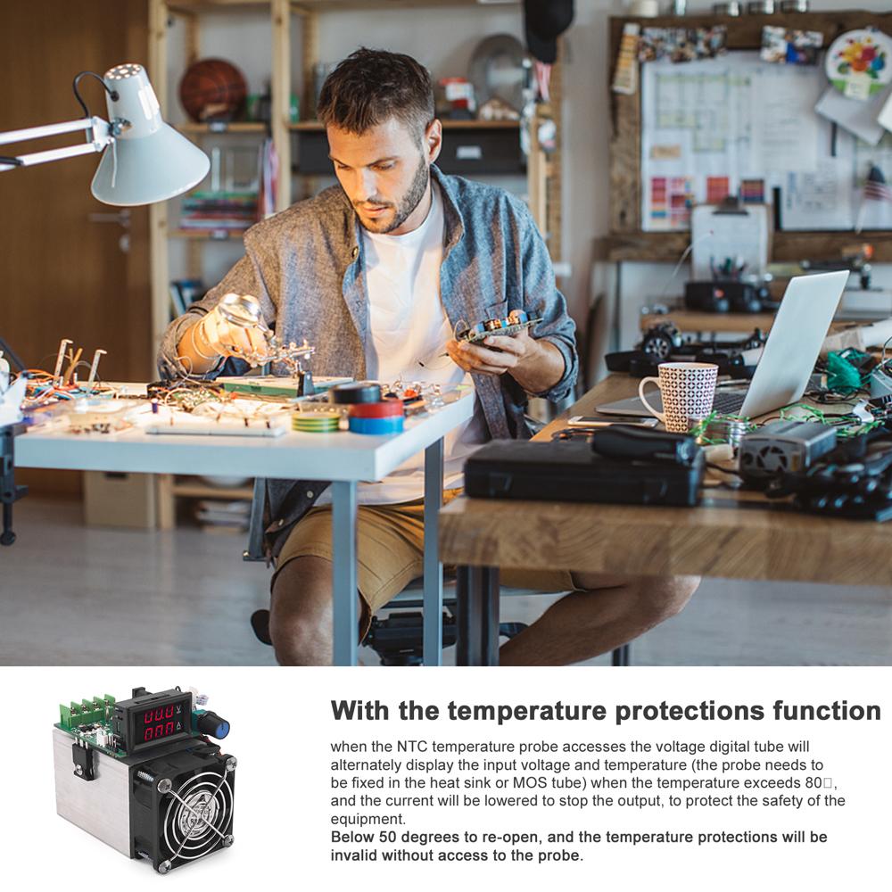 

Модернизированный электронный нагрузочный метр 100 Вт Напряжение на входе 1 100 В Светодиодный дисплей с блокировкой питания Отображение тока Температура 100W 105kg 0.315A разноцветный