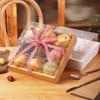 Nine-Square Grid Takeout Hot Pot Packaging Box Retro Kraft Paper Baking Dessert Cake Picnic Box