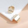 Personality Metal Square Geometric Stud Earring Set for Women Ins Daily Commuting Accessories Design Sense Jewelry Gift