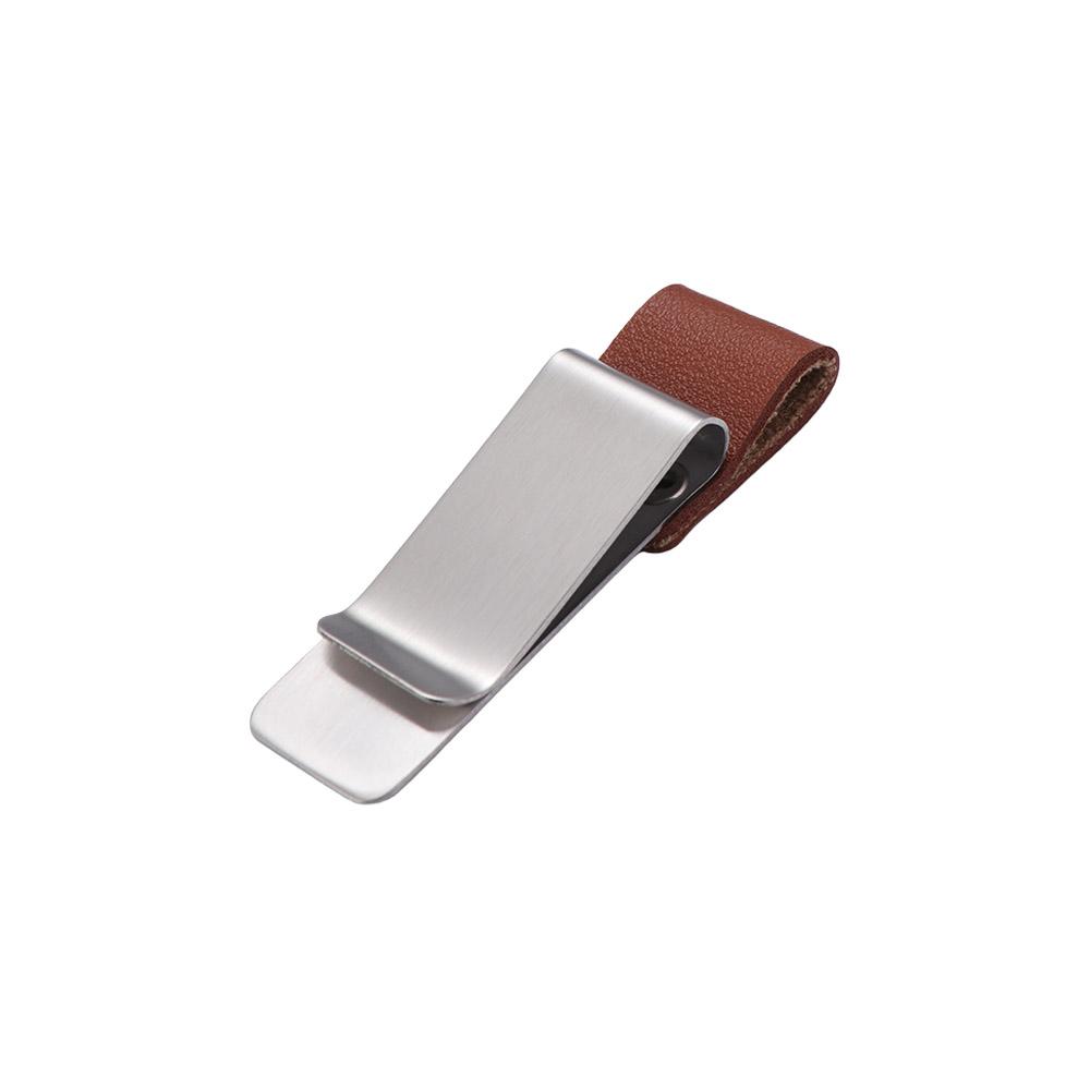 School Office Accessories Stainless Steel Notebook Paper Folder Bookmark Metal Clip Pencil Clip Pen Loop Memo Clip Pen Holder
