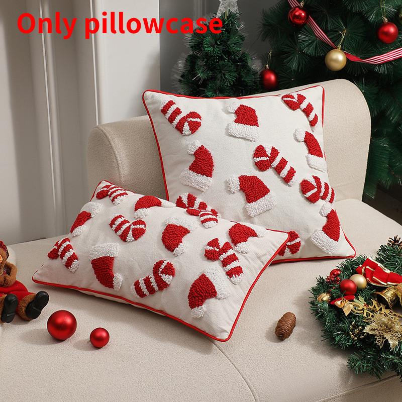 Modern Minimalist Christmas Plush Decorative Pillow Cover Soft Cozy Texture