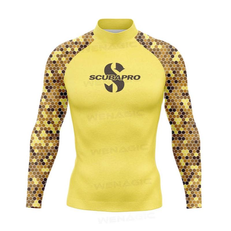 SCUBAPRO Muta Uomo UPF + 50 Protezione Solare da Spiaggia Costume da Bagno Manica Lunga Sport da Surf Anti-Medusa