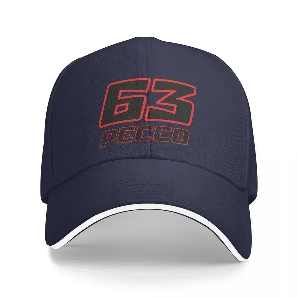 Pecco Bagnaia 63 2022 Basebollkepsar Mode Herr Dammössor Utomhus Justerbar Casual Keps Hip Hop Basebollkeps Flerfärgad