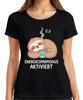 Sloth Energy Saving Mode Activated Coffee Relaxed Gift Ladies TShirt