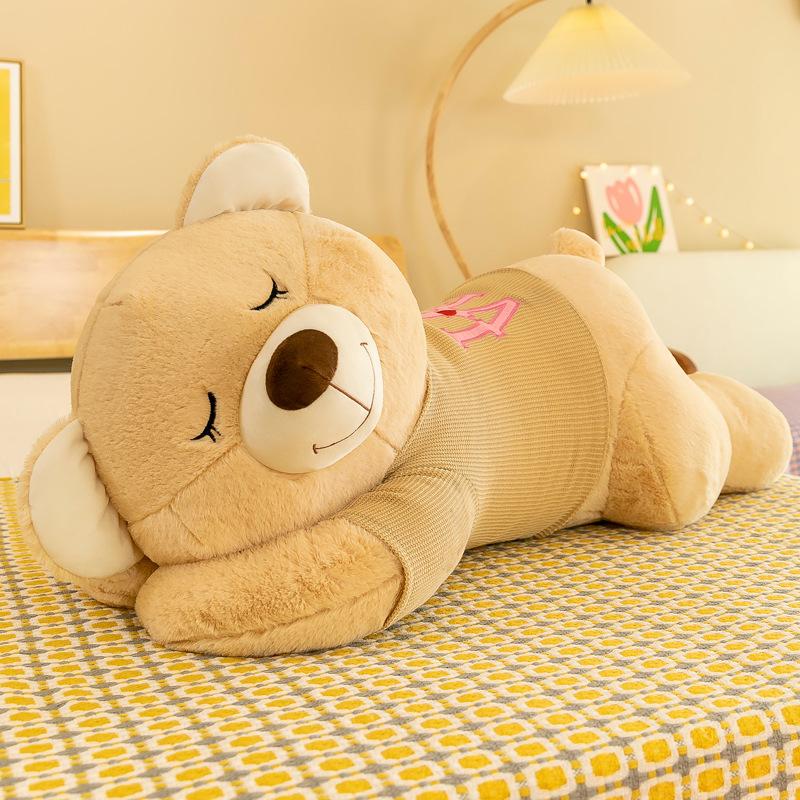 Party style LOVE bear plush toy for girlfriend Qixi Festival gift dressing bear sleeping pillow ring gift