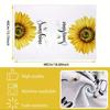 4PCS Sunflower Printed Kitchen Towels Microfiber  Super Absorbent Dish Cloths for Household Kitchen Cooking Cleaning Cloth