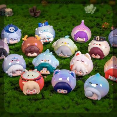 Genshin Impact Slepá krabička Furina Mini anime figurka Herní překvapení Krabička Q verze Kamisato Figurky PVC panenky Stolní dekorace Hračky Dárky