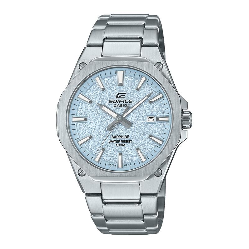 CASIO EDIFICE EFR-S108 series simple fashion waterproof classic ultra-thin 3D texture plate Quartz Steel Strap men's watch EFR-S108DE-2AVUPRcasio-*1