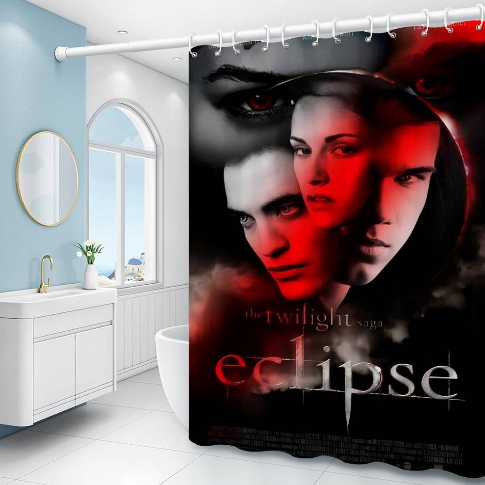 Classic Movie Twiligh Funny And Creative Beach Shower Curtain Waterproof Polyester Bath Curtains For Bathroom Decorate With Hook