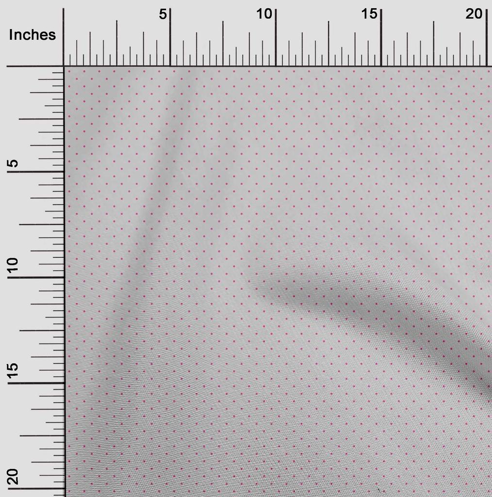 oneOone Cotton Flex Light Gray Fabric Dot Sewing Craft Projects Fabric Prints By Yard 40 Inch