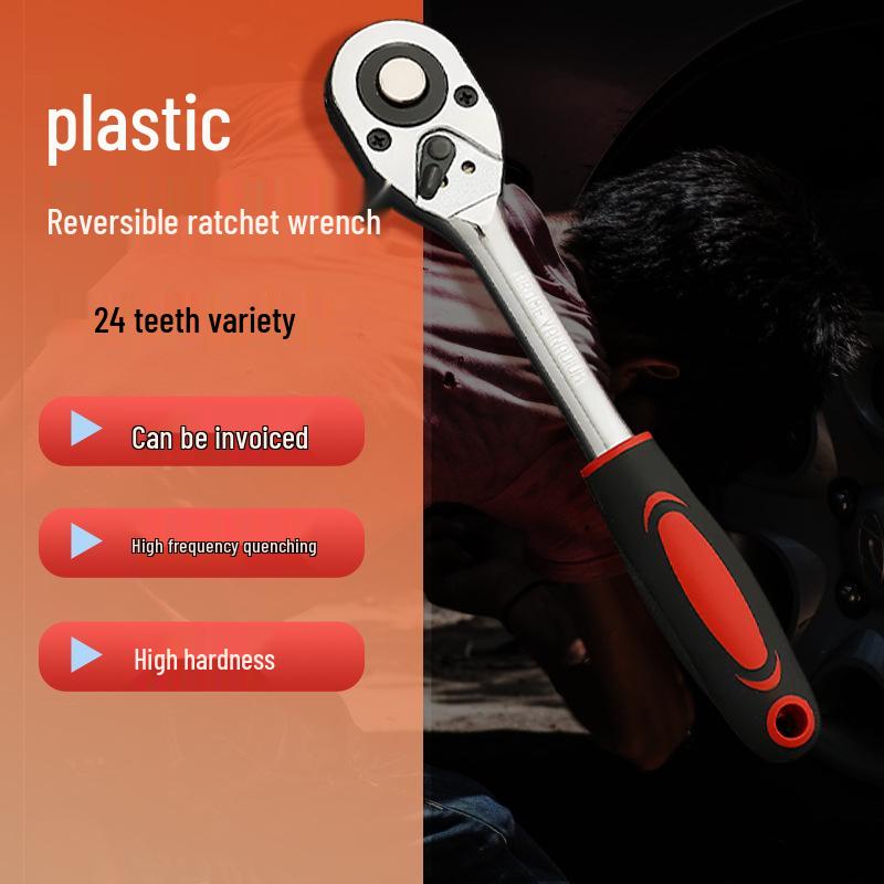 Velký/Střední/Malý 24zubý muší ráčnový klíč s rychloupínací objímkou