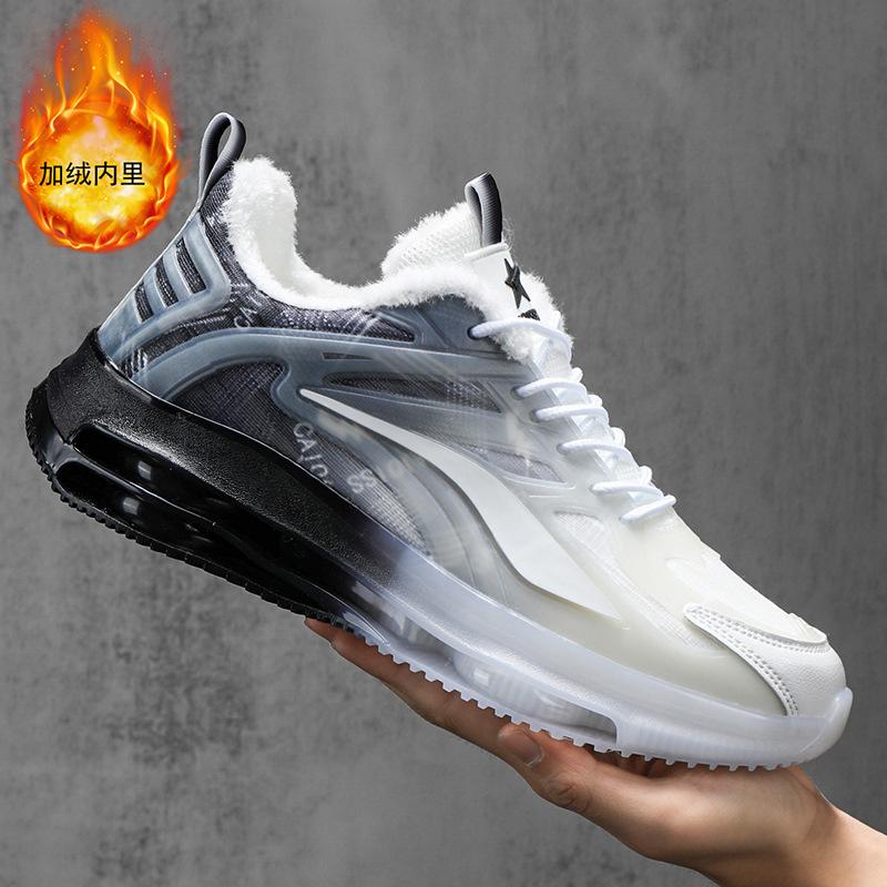 

Men s shoes autumn and winter youth high-top sports dad trendy shoes winter velvet thickened warm two cotton shoes junior high school students 36