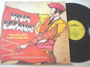 

LP Record PILAR & LOS TAMIGOS - Viva Espana MER426 Stereo Gold Awa 1978 UK Latin Used