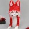Animal Head Cats Fursuit Cut Mask Plush Cats Headgear Cats Costume for Halloween Masquerade Dress Up Cosplay Party