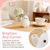 3D Printed Plastic Rabbit Vase Cartoon Desktop Ornament Succulent Planter  Gift for Plant Lovers
