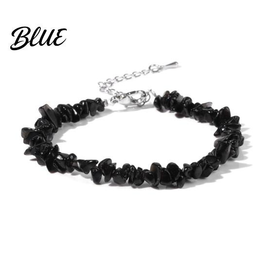 Durable Bracelet Women Irregular Beads Decor Adjustable Length Non-fading Wrist