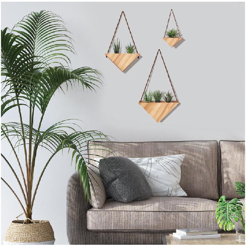 Les Trésors De Lily [R4004] - Sheet of Stickers 'Wood Pendant Lights' Green Beige - 20x70 Cm