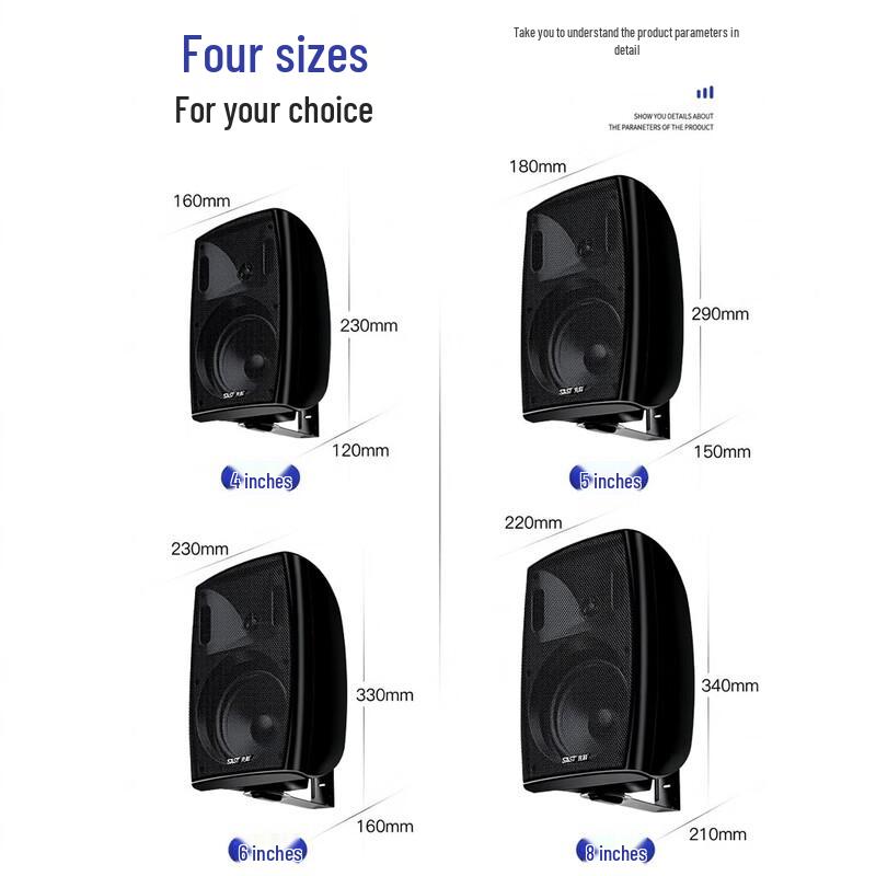 SAST P40 Wall-Mounted Bluetooth Amplifier & Speaker Set (CN Version)