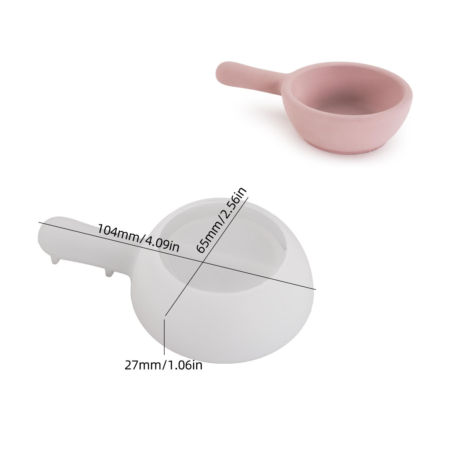 

DIY Мини Ручка Ложка Силиконовая Форма Милый Маленький Горшок Хранение Блюдце Чаша Для Свечи Миска Бетонная Форма Домашний Декор Стола Ремесла