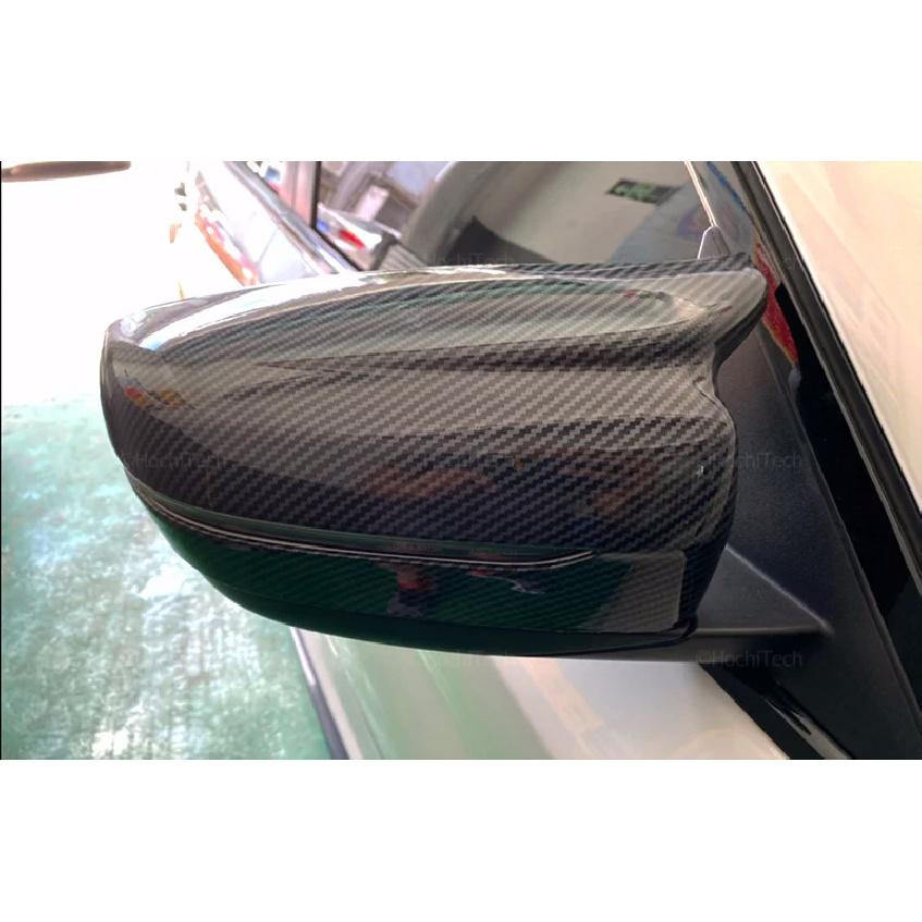 2x Carbon Fiber Style Black Rearview Side Mirror Cover Caps for BMW 3 4 5 7 8 I3 Series G11 G12 G15 G16 G30 G31 G38 G20 G21 G28