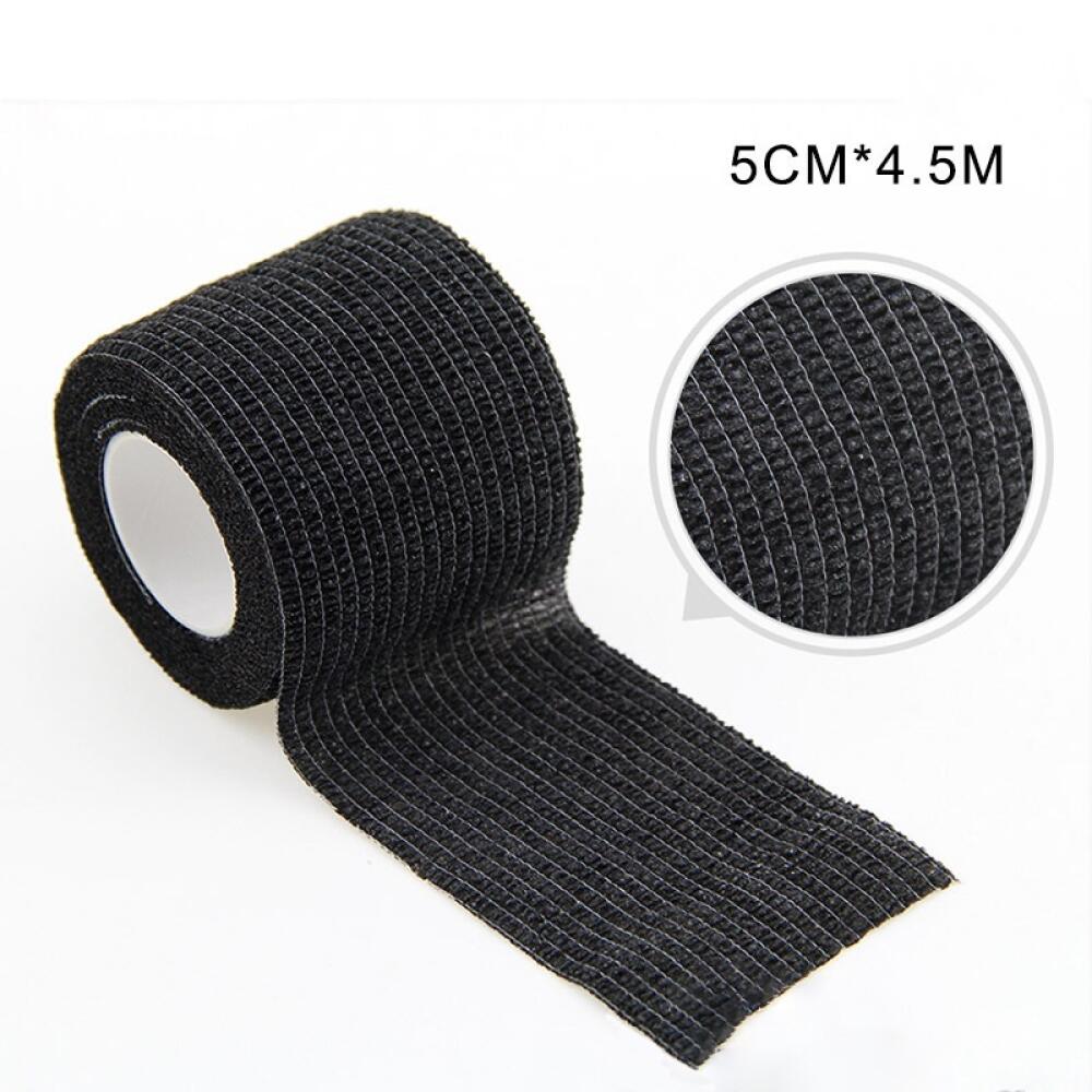 

Self-adhesive Non-woven Elastic Camouflage Bandage, Tattoo Machine Grip Tube Sleeve Wrap, For Sports Tattoo Grip Protection чорний