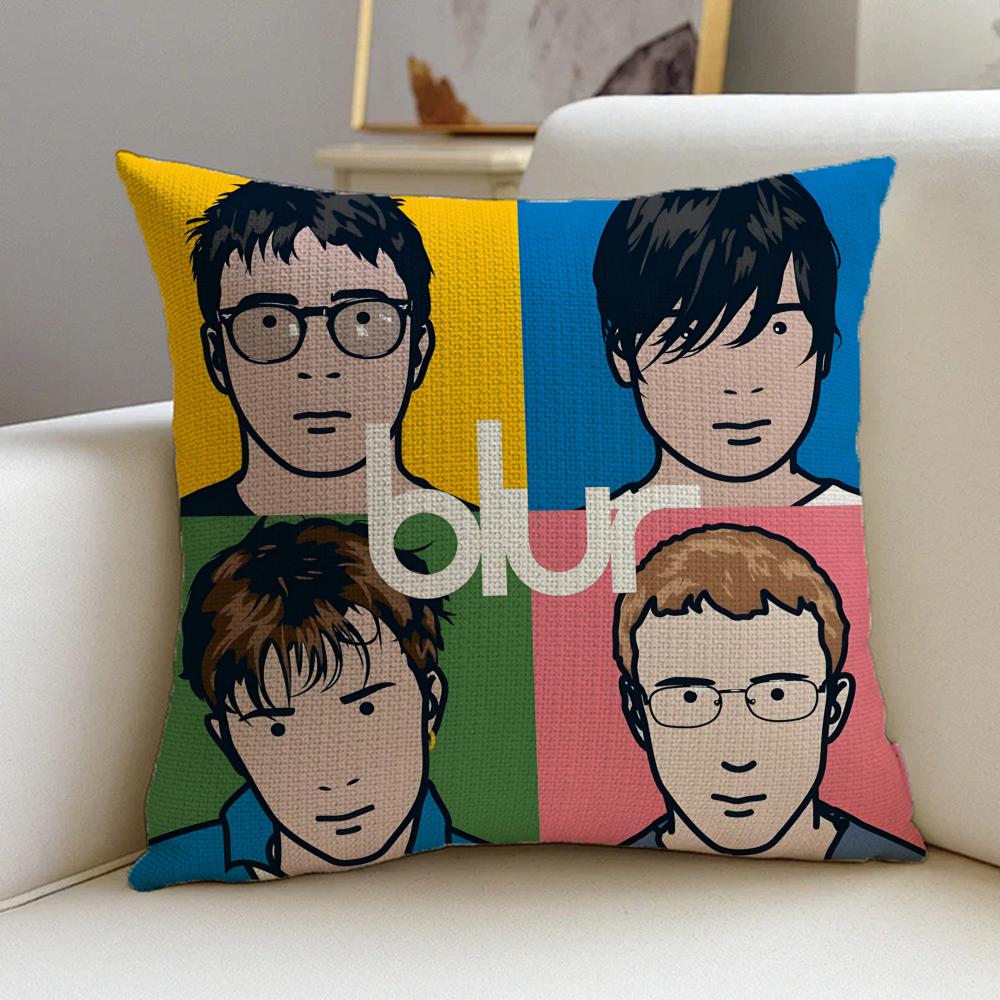 B-Blur B-Band Cushion Cover Natural Linen Pillowcase Set, All-In-One Decor For Sofa, Bedroom & Chair
