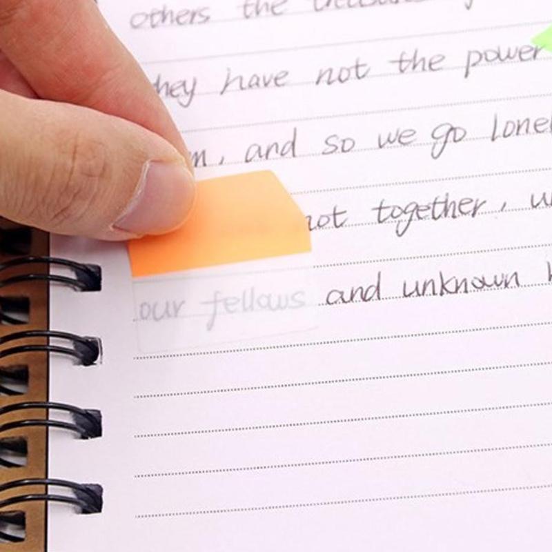 120 pagine semplici adesivi trasparenti per indici, etichette colorate, adesivi fai da te, note adesive per ufficio e scuola