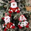 Santa Pendant Reindeer Hanging Pendant Christmas Tree Decorations Desktop Ornaments For Home Party Indoor Holiday