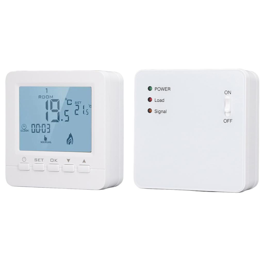 Programmable Thermostat RF Wireless Smart Flame Retardant Electric Heating Temperature Controller AC230V