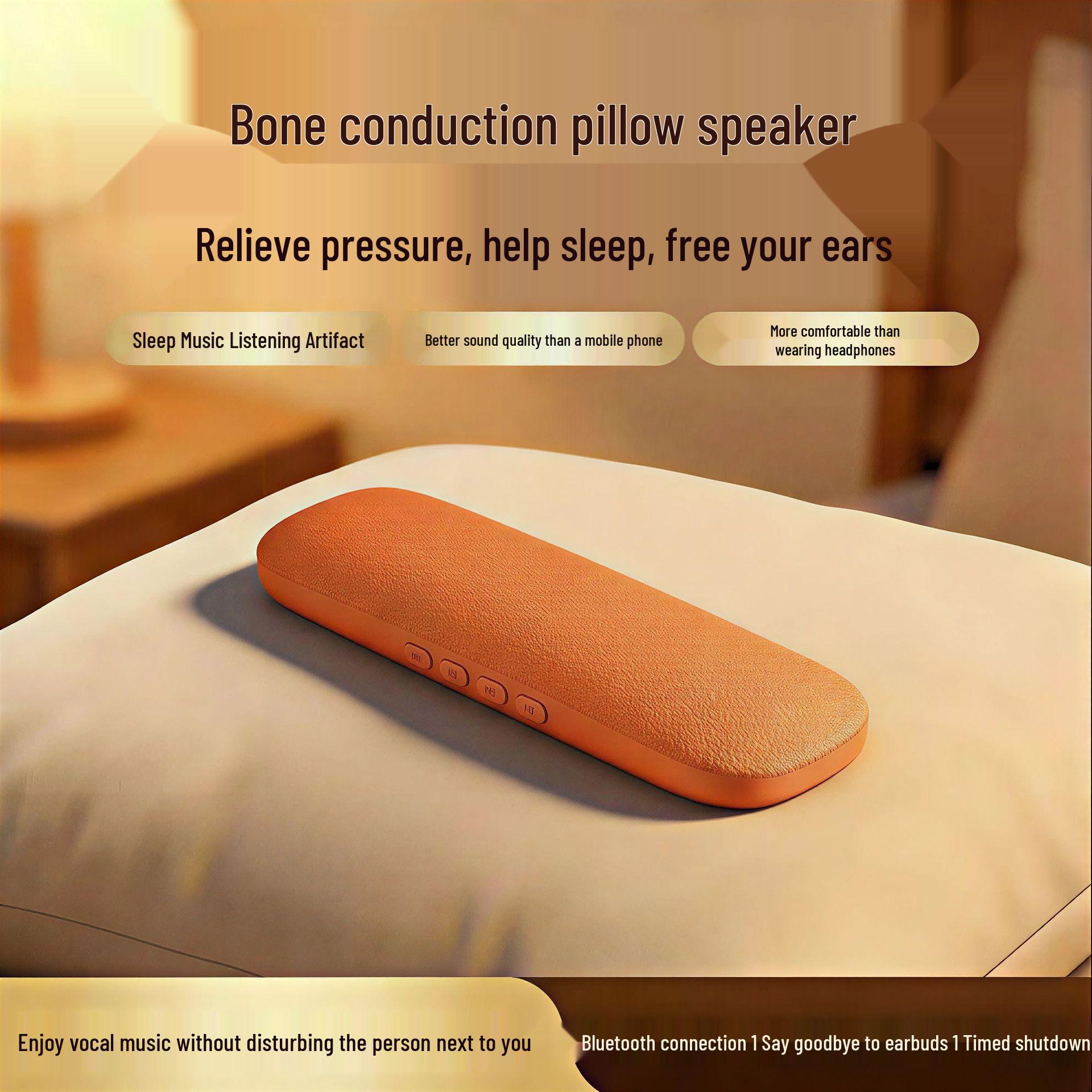 

Bluetooth Stereo Bone Conduction Under-Pillow Sleep Speaker with Card Playback GCD5