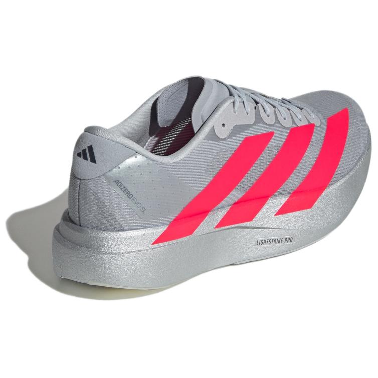 Adidas Adizero Evo SL Ekiden Pack Men Sneakers Grey Silver-Metallic Lucid-Red KI3381