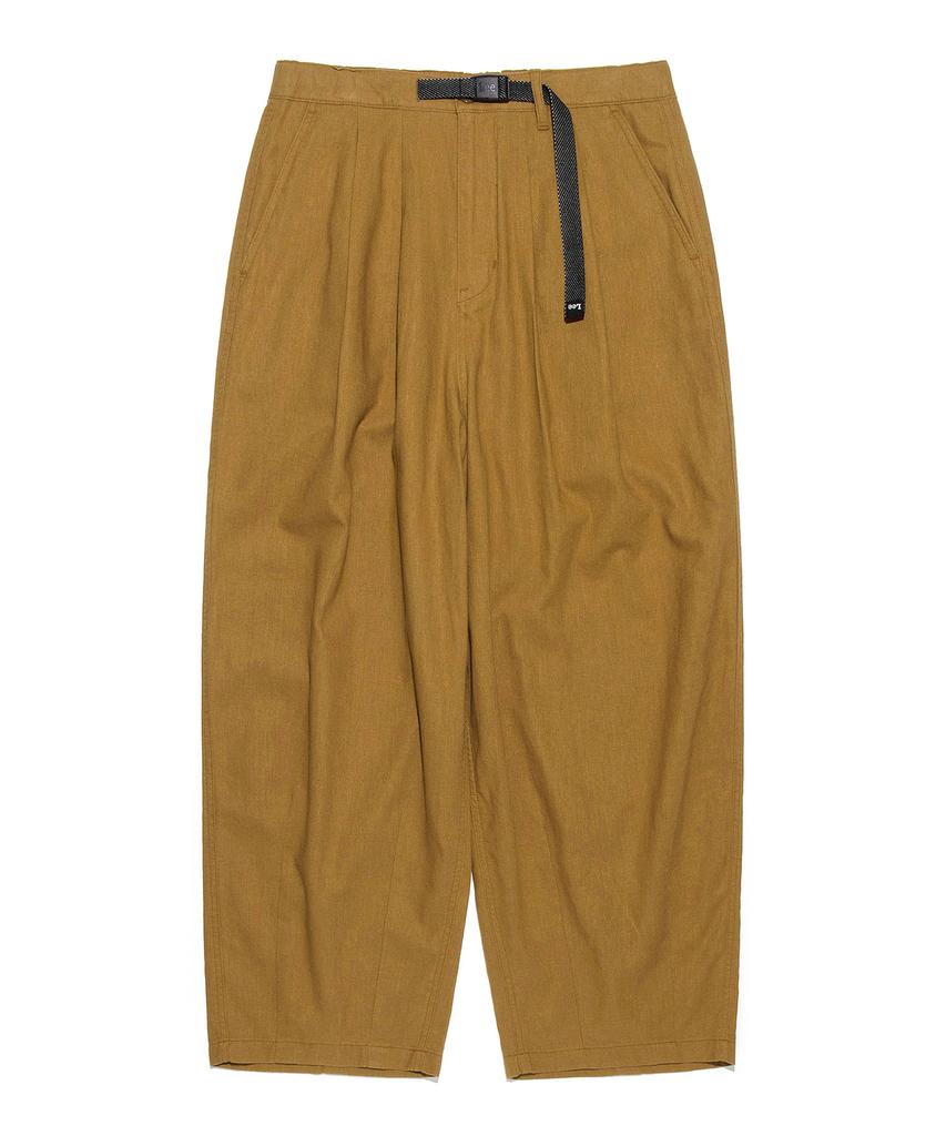LEE Linen Webbing Belt Balloon Pants Brown