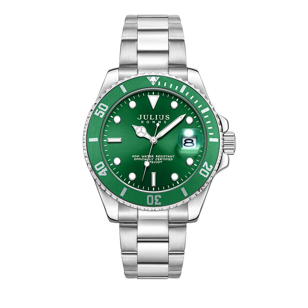 Jyullieoseu Jah-104 Men'S Subdiver Metal Watch