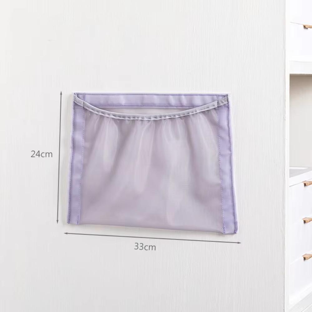 Mesh Storage Bag Hanging Door Back Pocket New Underwear Storage Bag  Underwear Socks Purple M