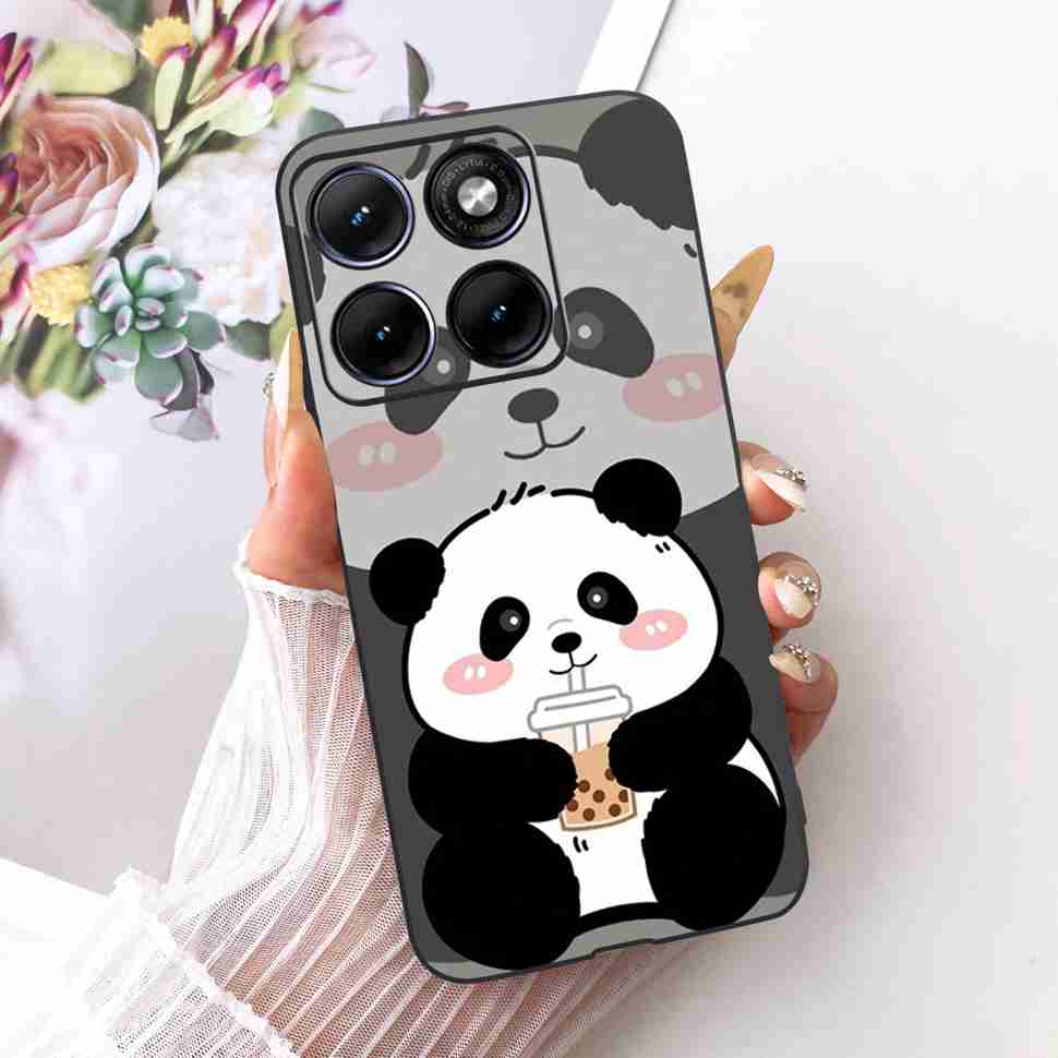 For Motorola Edge 70 Fusion 5G Case Cartoon Cat Panda TPU Black Cover For XT2605-1 XT2605-2 XT2605-4 Soft Silicone Phone Cases