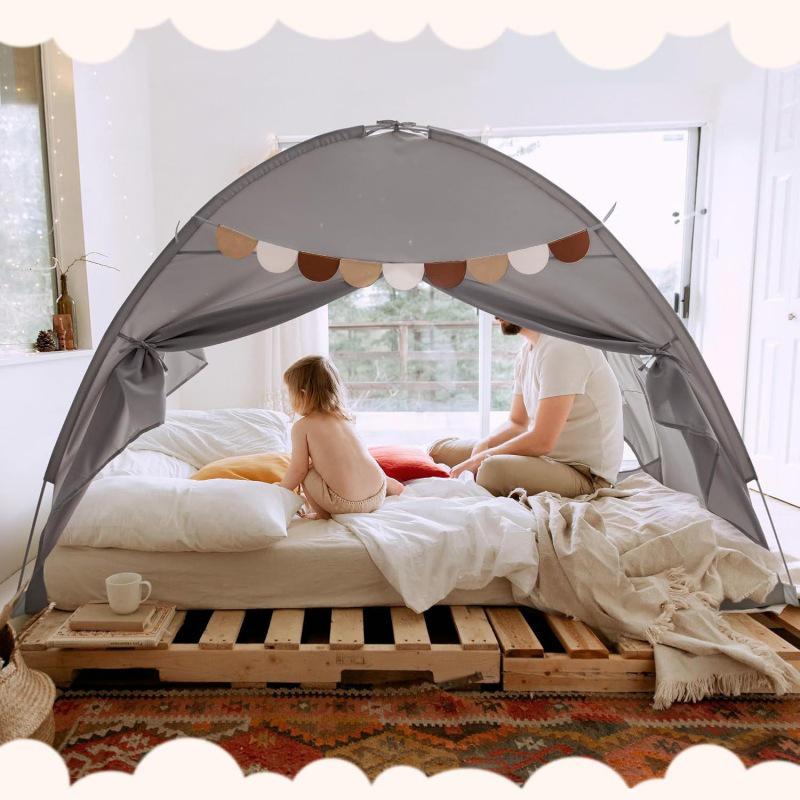 Children's Indoor Princess Castle Tent - Portable, Breathable Playhouse for Babies.